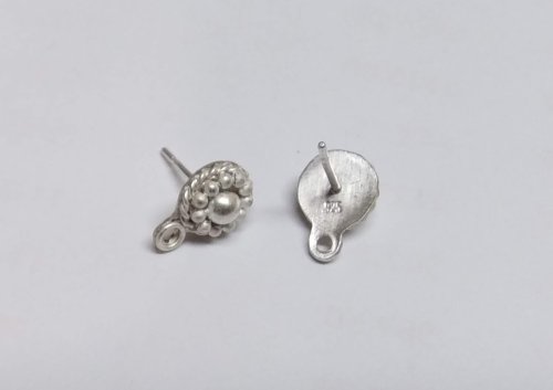 Judy Larson's Bali Style Earrings - , Contemporary Wire Jewelry, Stamping, Stamps, Butane Torch, Soldering, Solder, Drilling, Drill, File and refine the edges with a Grobet 